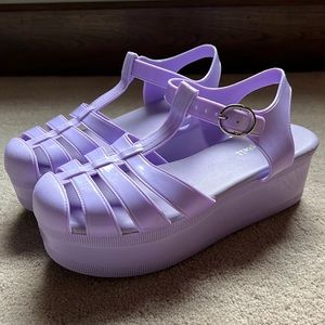 Jeffrey Campbell jelly sandals!
